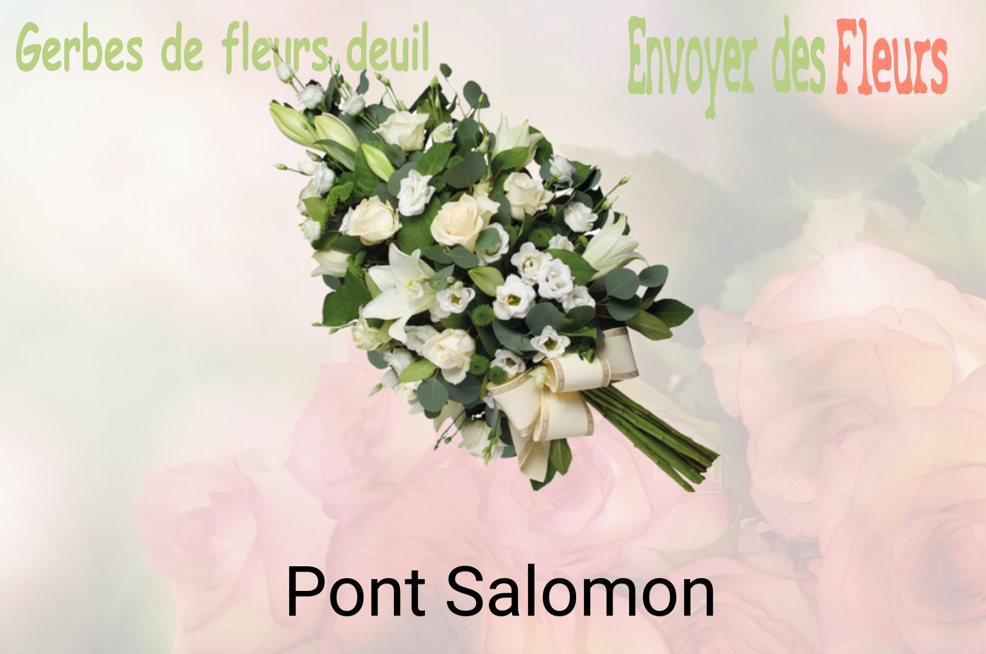 Gerbe de fleurs de deuil livrée à Pont-Salomon